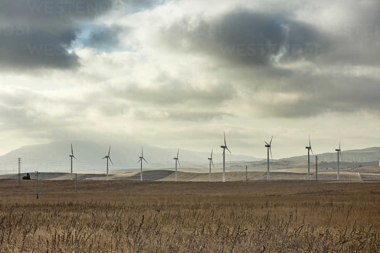 Spain, Andalusia, Tarifa, Wind farm – Stockphoto