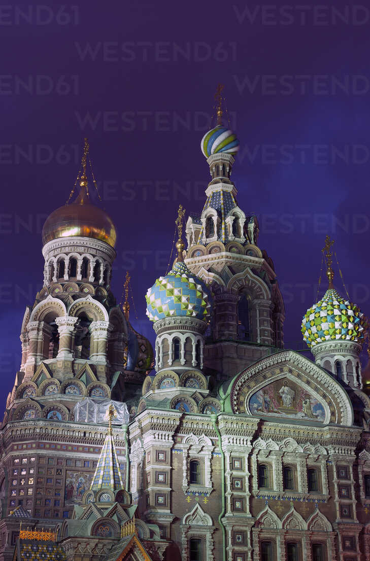 Russia St Petersburg Church Of The Savior On Spilled Blood At Night Dsgf David Santiago Garcia