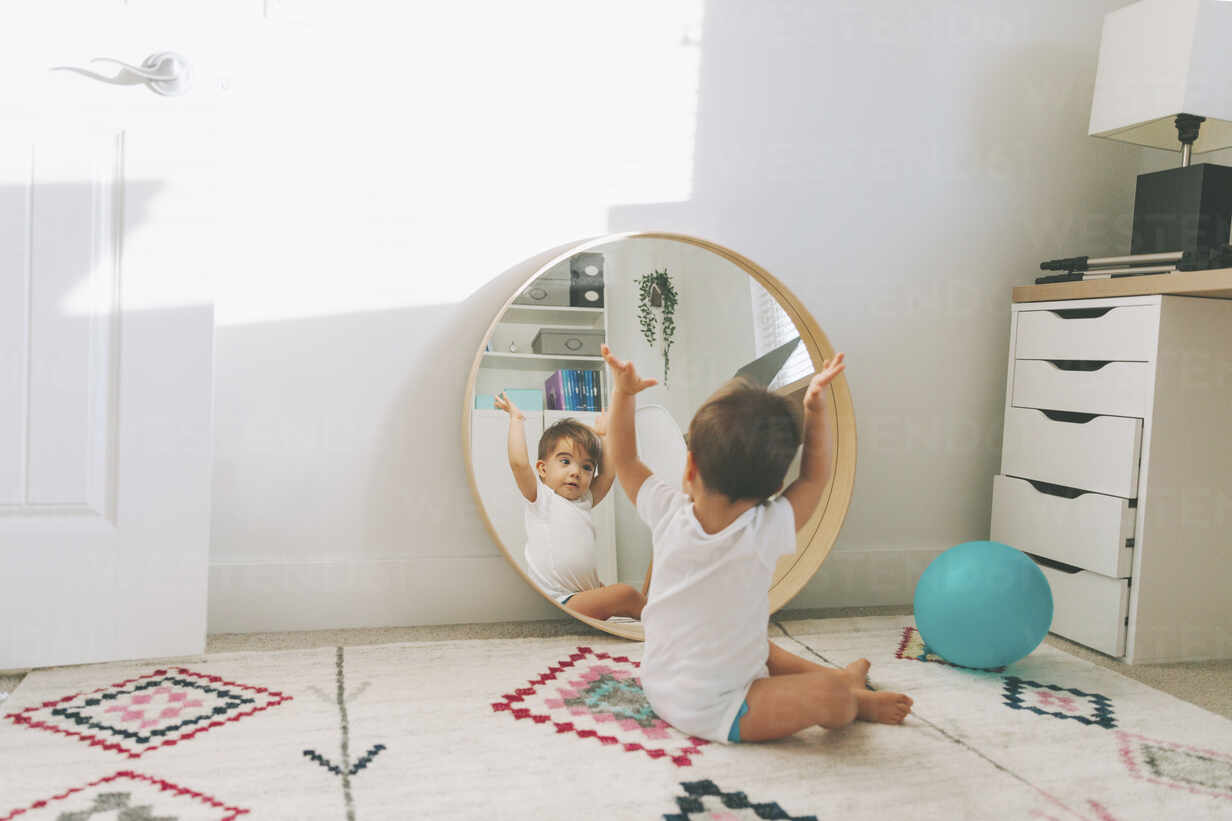 mirror in baby room