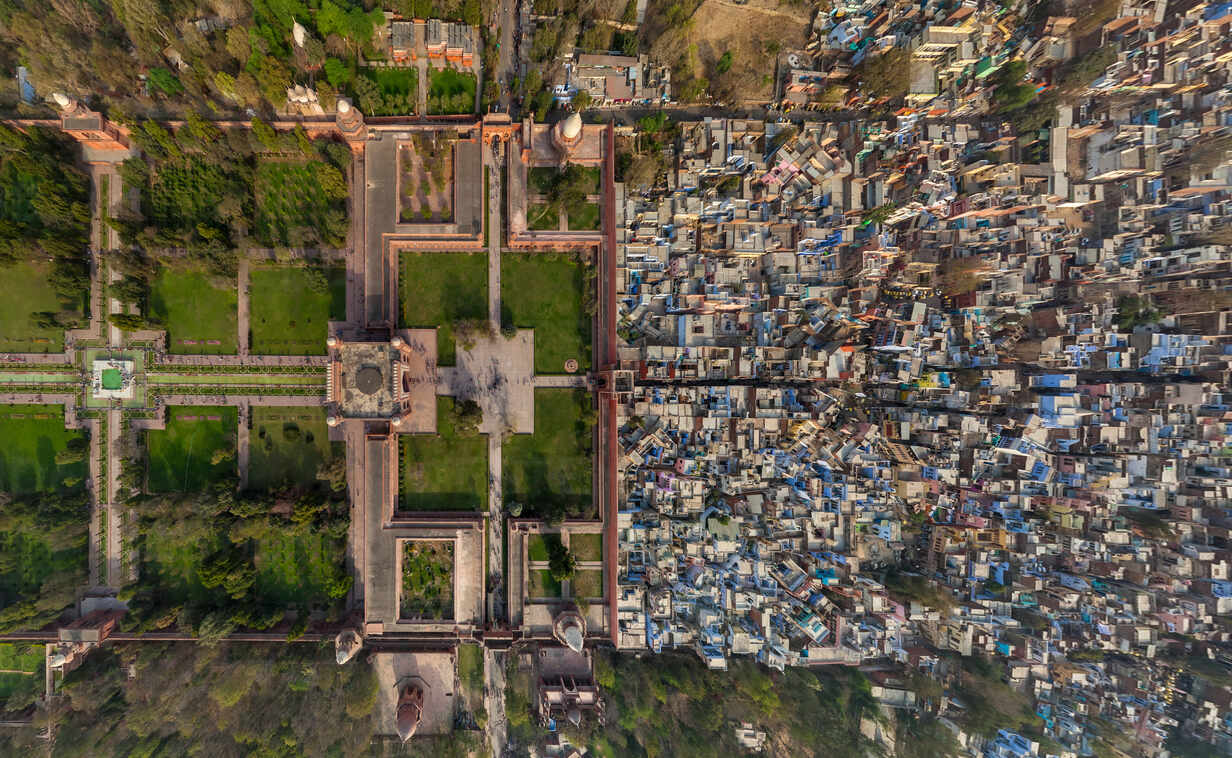 Aerial View Above Of Taj Mahal India ef Amazing Aerial Westend61