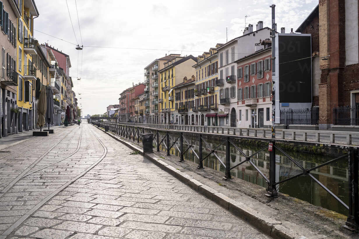 Italy Milan Naviglio Grande Canal During Covid 19 Outbreak Meuf Eugenio Marongiu Westend61